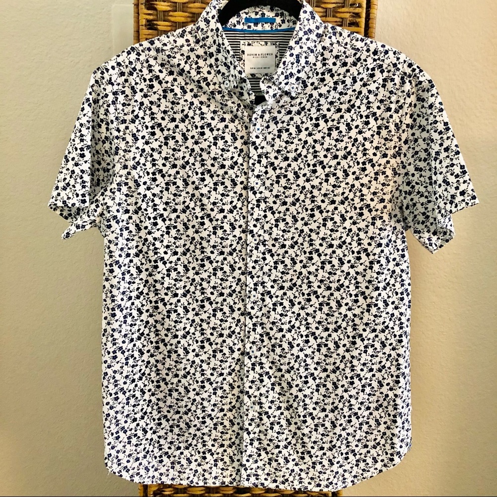 Ricky Singh Denim & Flower men’s shirt